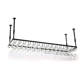 Casier à vin, casier à verres à vin suspendu simple, support de décoration de plafond, casier de rangement, casier à vin, ada