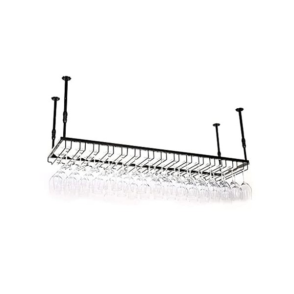 Casier à vin, casier à verres à vin suspendu simple, support de décoration de plafond, casier de rangement, casier à vin, ada