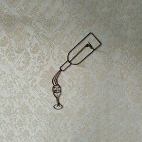 Casier à vin Suspendu en Fer, casier à vin Mural, Rangement Facile à Installer A 