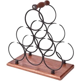 DEUYO Casier à vin de Style européen Salon Armoire à vin Présentoir Maison Casier à vin en Bois Massif À lenvers Support à V