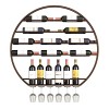 TZUFA Casier à vin Moderne avec Support de Rangement pour gobelet, casier à vin Suspendu Mural en métal de 80 cm, Organisateu