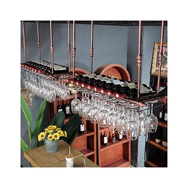 Casier à vin autoportant, casier à vin mural, casier à vin suspendu avec support en verre et étagère, casier à vin mural pour