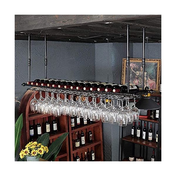 Casier à vin autoportant, casier à vin mural, casier à vin suspendu avec support en verre et étagère, casier à vin mural pour