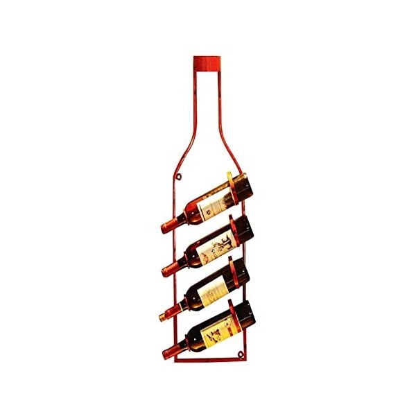 Casier à vin Étagère à vin rétro Bracke Mural Home Restaurant Mur Pendentif Tenture Murale Ornement Loft Creative Bar Décorat