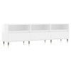 Générique Meuble TV Blanc Brillant 150x30x44,5 cm Bois dingénierie,25 KG,831262, Meubles, Meubles TV