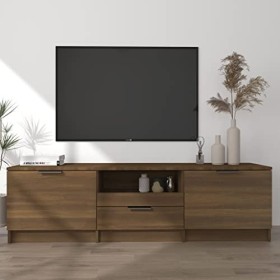 Générique Meuble TV Chêne Marron 140x35x40 cm Bois dingénierie,26.2 KG,817113, Meubles, Meubles TV