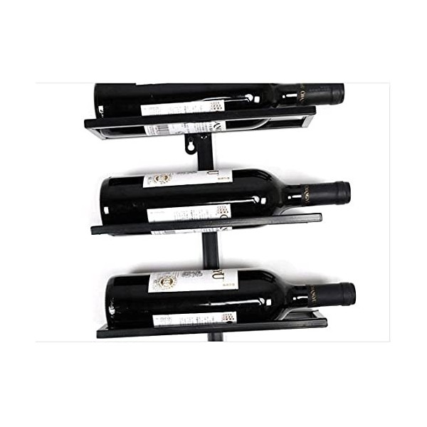 Casier à vin Organisateur Rack Casier À Vin Mural Porte-Bouteille De Vin en Métal Suspendu Décoration De Casier À Vin pour La