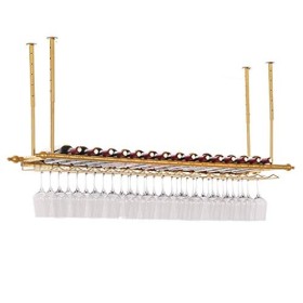 PJQUEKAIPJ Casier à vin, Bar, Restaurant, Suspendu, casier à Verres à vin, Support de Verre à vin à lenvers, gobelet en méta