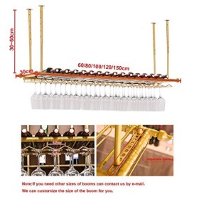 PJQUEKAIPJ Casier à vin, Bar, Restaurant, Suspendu, casier à Verres à vin, Support de Verre à vin à lenvers, gobelet en méta