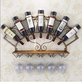 Casier à vin Porte-Verre à vin Mural Porte-vin créatif Porte-gobelet Porte-gobelet Suspendu Porte-Verre à lenvers Porte-vin 