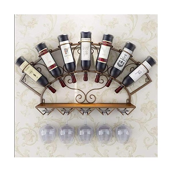 Casier à vin Porte-Verre à vin Mural Porte-vin créatif Porte-gobelet Porte-gobelet Suspendu Porte-Verre à lenvers Porte-vin 