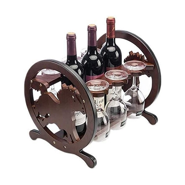 Casier à vin Armoire à vin Style Industriel rétro Casier à vin Cadre Mural Étagère Murale en métal Support Mural Support à Bo