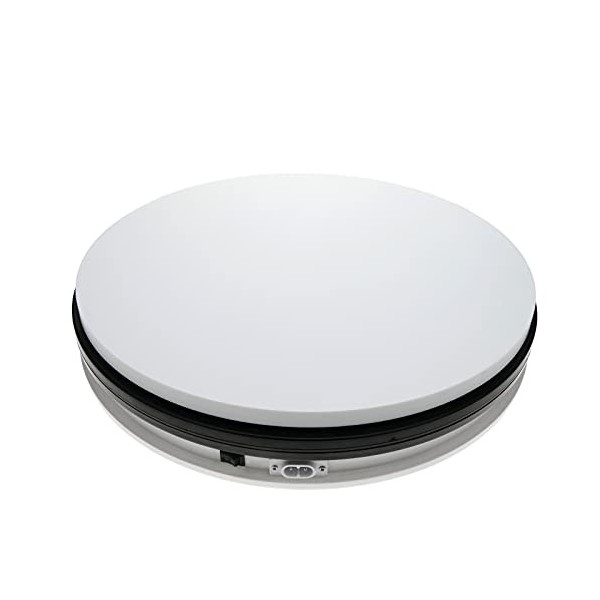 PrimeMatik - Plateau tournant electrique 35cm blanc