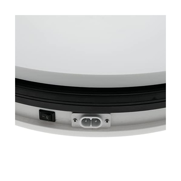 PrimeMatik - Plateau tournant electrique 35cm blanc