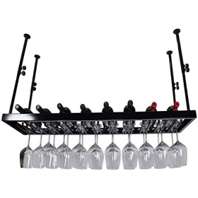 UDaca Casier À Vin Casier À Vin Suspendu Porte-Gobelet À Vin Rouge À lenvers Porte-Verre Créatif Maison Bar Plafond Porte-Vi