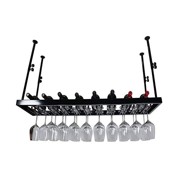 UDaca Casier À Vin Casier À Vin Suspendu Porte-Gobelet À Vin Rouge À lenvers Porte-Verre Créatif Maison Bar Plafond Porte-Vi