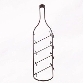 Casier à vin Mural Casier à vin en Fer Forme de Bouteille de vin Moderne Casier à vin créatif Suspendu Casier à vin Simple in