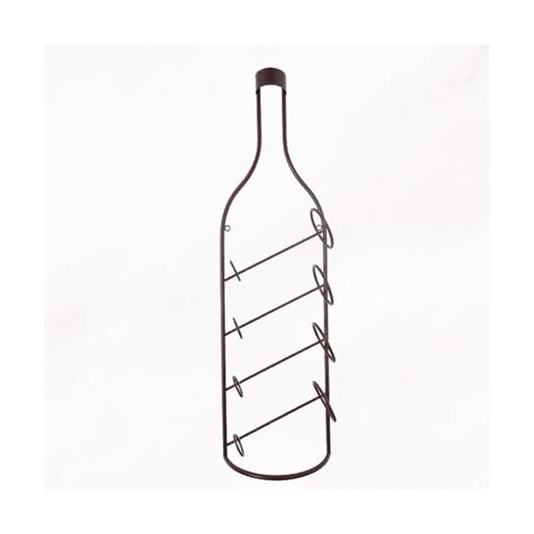 Casier à vin Mural Casier à vin en Fer Forme de Bouteille de vin Moderne Casier à vin créatif Suspendu Casier à vin Simple in