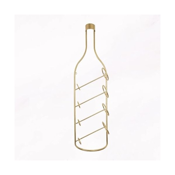 Casier à vin Mural Casier à vin en Fer Forme de Bouteille de vin Moderne Casier à vin créatif Suspendu Casier à vin Simple in