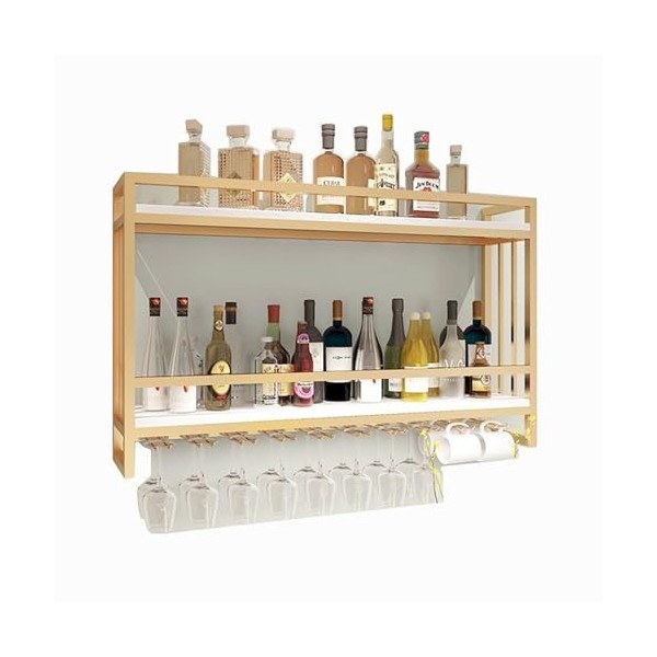 Casier À Vin Noir/or Fixé Au Mur, Casiers À Vin Muraux Pour Bouteilles De Vin, Casier À Vin De Style Moderne, Casier À Vin À