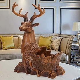 Casier à vin Creative Cerf Rouge Casier À Vin Étagère Chanceux Salon Maison Refroidisseur De Vin Décoration Sika Cerf Salon E