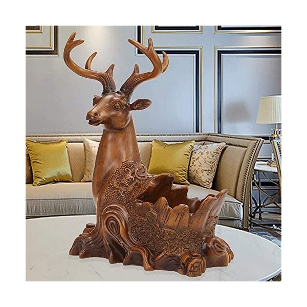 Casier à vin Creative Cerf Rouge Casier À Vin Étagère Chanceux Salon Maison Refroidisseur De Vin Décoration Sika Cerf Salon E