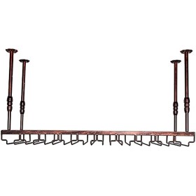 ELzEy Porte-bouteille de vin/verre à vin, étagère murale pour cuisine, bar, Bodega, étagère suspendue, support en fer, galeri