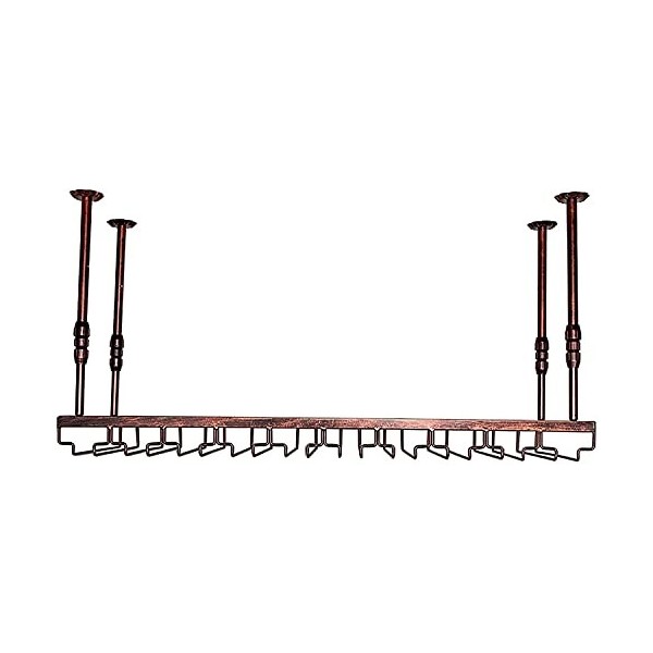 ELzEy Porte-bouteille de vin/verre à vin, étagère murale pour cuisine, bar, Bodega, étagère suspendue, support en fer, galeri