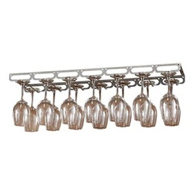 Casiers à vin Support de rangement Support à verres à vin Étagère à vin murale en fer Support suspendu pour verres à pied Cas