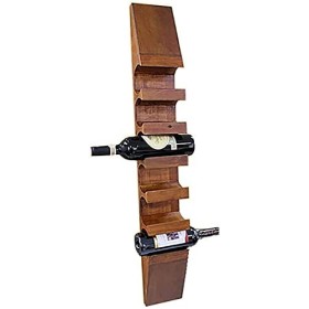 Casier À Vin 6 Bouteilles Casier À Vin Mural en Bois Massif, Casier À Vin Durable pour La Maison, Cave À Vin, Bar, Salon du V