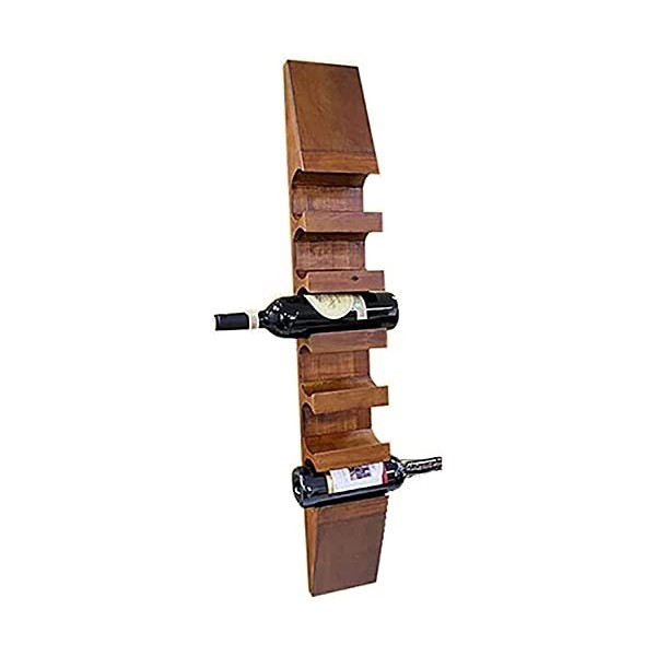 Casier À Vin 6 Bouteilles Casier À Vin Mural en Bois Massif, Casier À Vin Durable pour La Maison, Cave À Vin, Bar, Salon du V