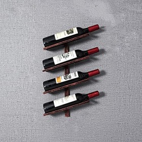 Umaxa Casier à vin Mural - Casier à vin Mural | 2/4/6 Bouteilles | Casier à vin en métal | Cuisine élégante, Restaurant, Bar 