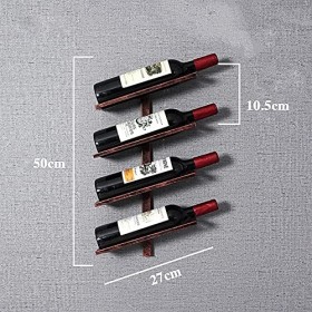 Umaxa Casier à vin Mural - Casier à vin Mural | 2/4/6 Bouteilles | Casier à vin en métal | Cuisine élégante, Restaurant, Bar 