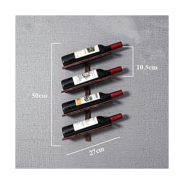 Umaxa Casier à vin Mural - Casier à vin Mural | 2/4/6 Bouteilles | Casier à vin en métal | Cuisine élégante, Restaurant, Bar 