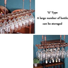Casier à vin Étagères Flottantes Support à Verre à Vin Rouge en Forme de U Créatif Casier à Vin Support à Gobelet à lenvers 