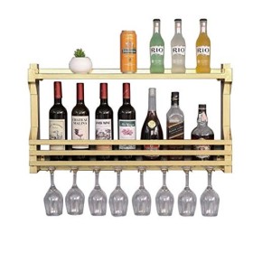 CEmeLi Présentoir à vin, Armoire à vin Murale, casier à vin en Fer créatif, casier à vin 3 Bouteilles détagère à vin, casier