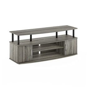 Furinno Jaya Gret Centre de Divertissement Pouvant Contenir Jusquà 50 Pouces TV, Columbia Walnut/Black, One Size