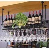 Casier à vin Suspendu en Fer, Rangement au Plafond, casier à vin Suspendu, casier à Bouteilles de vin, Cadre de Lunettes, cas