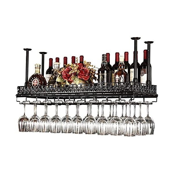 Générique Casier à vin, Bar, Restaurant, Suspendu, casier à Verres à vin, métal, Support à Verres à vin en Fer européen, Supp