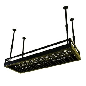 TZUFA Casier à vin Mural, étagère à vin en métal avec Support en Verre, Porte-Bouteille de Champagne, étagère de Rangement à 