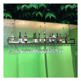 UNbit Casier à vin Mural Étagère à vin Support de Verre à vin Suspendu réglable en Hauteur de 11,8 à 39,3 Pouces, présentoir 