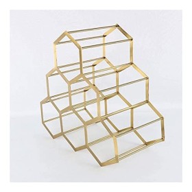 Casier à vin Casier à vin Comptoir Empilable Casier à Vin Support de Stockage de Vin 6Bottle Rack Stand Space Saver Protecteu