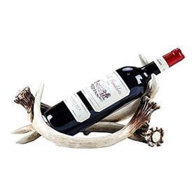 Casier à vin Porte-Bouteille de vin en résine Sculpture Rack Artisanat Étagère Décorations Maison Bar Voyage Poupée Créative 