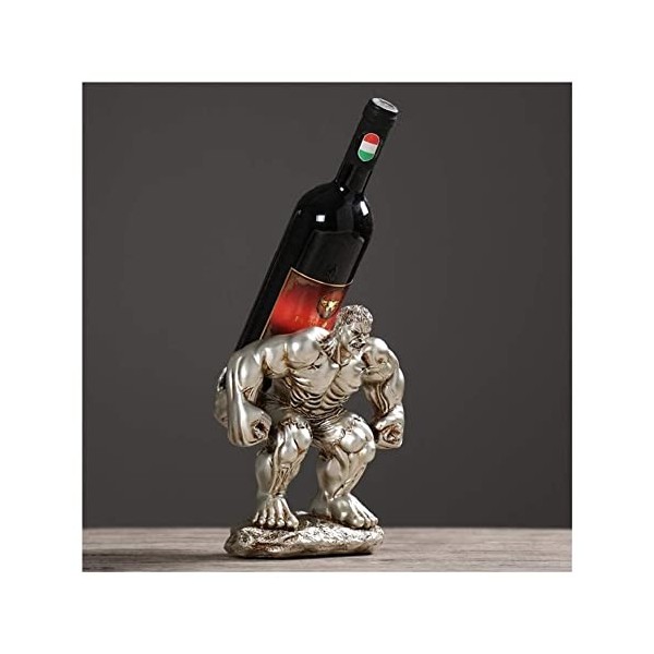 Casier à vin Porte-Bouteille de vin en résine Sculpture Rack Artisanat Étagère Décorations Maison Bar Voyage Poupée Créative 