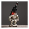 Casier à vin Porte-Bouteille de vin en résine Sculpture Rack Artisanat Étagère Décorations Maison Bar Voyage Poupée Créative 