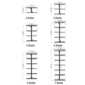 Casier à vin Organisateur Rack Casier À Vin Mural Porte-Bouteille De Vin en Métal Suspendu Décoration De Casier À Vin pour La