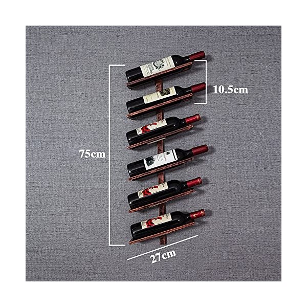 Umaxa Casier à vin Mural - Casier à vin Mural | 2/4/6 Bouteilles | Casier à vin en métal | Cuisine élégante, Restaurant, Bar 