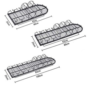 PJQUEKAIPJ Casier à vin, Mural, Bar, Restaurant, casier à Bouteilles de vin, Support Industriel en métal forgé Suspendu, Port