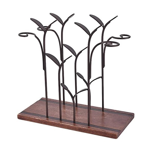 DEUYO Casier à vin de Style européen Salon Armoire à vin Présentoir Maison Casier à vin en Bois Massif À lenvers Support à V