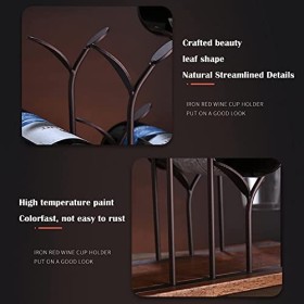 DEUYO Casier à vin de Style européen Salon Armoire à vin Présentoir Maison Casier à vin en Bois Massif À lenvers Support à V